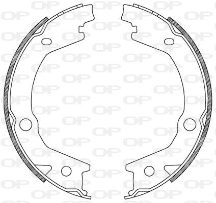 OPEN PARTS Комплект тормозных колодок BSA2182.00